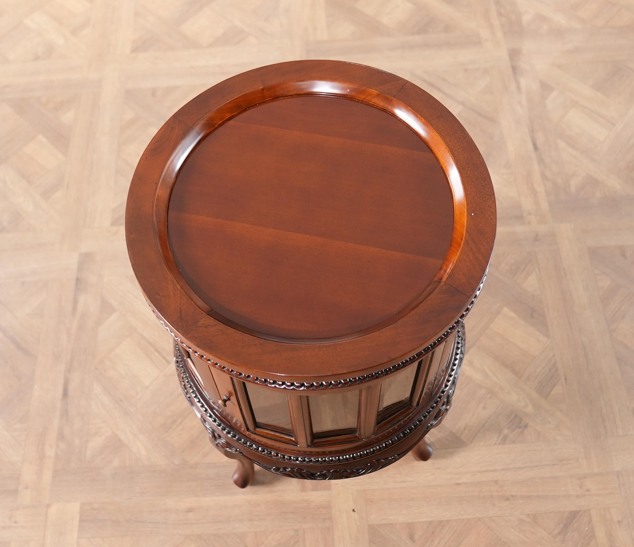 Tray Top Mahogany Display Table For Sale 2