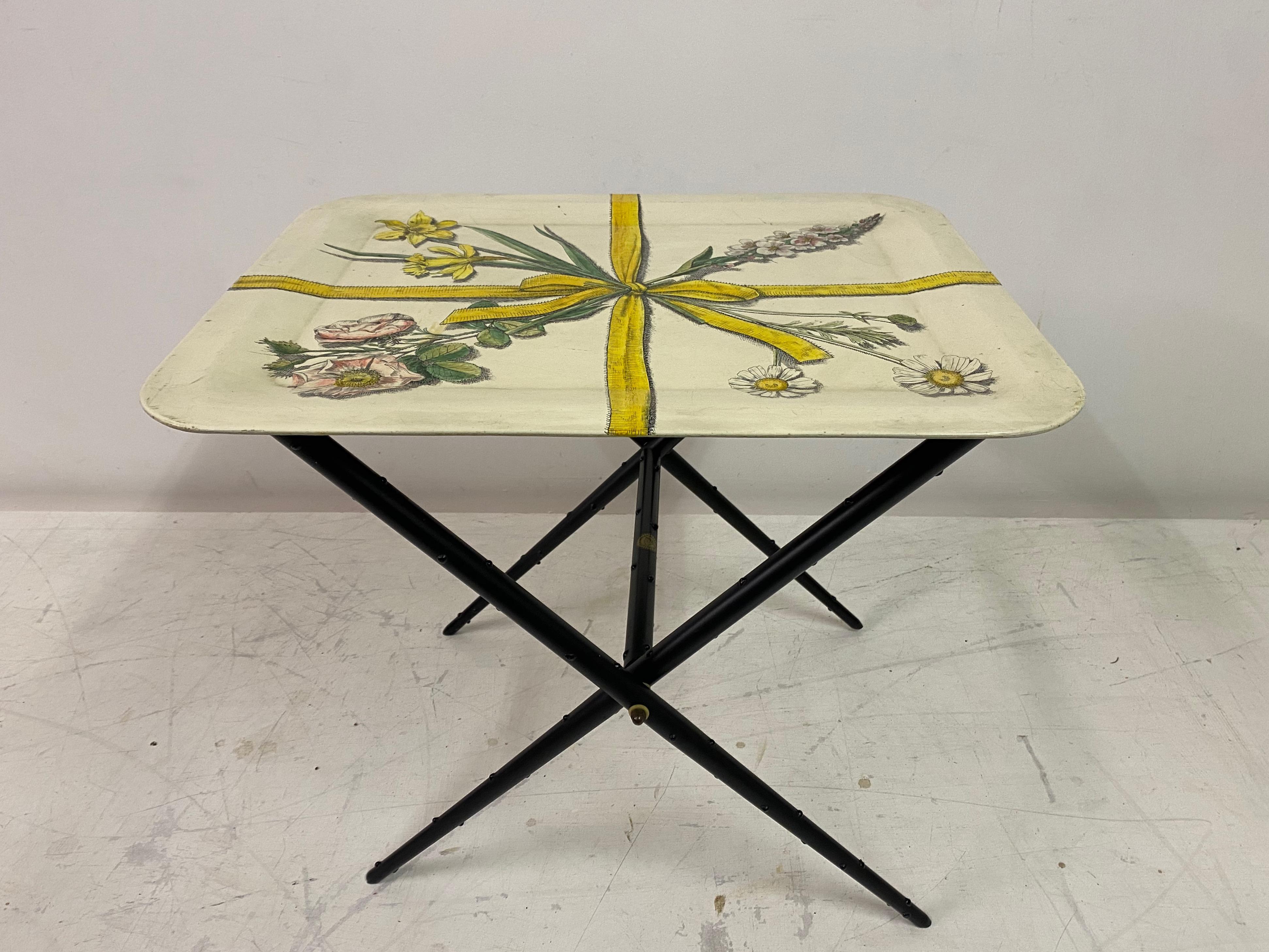 Tray-Top Table By Piero Fornasetti For Sale 11