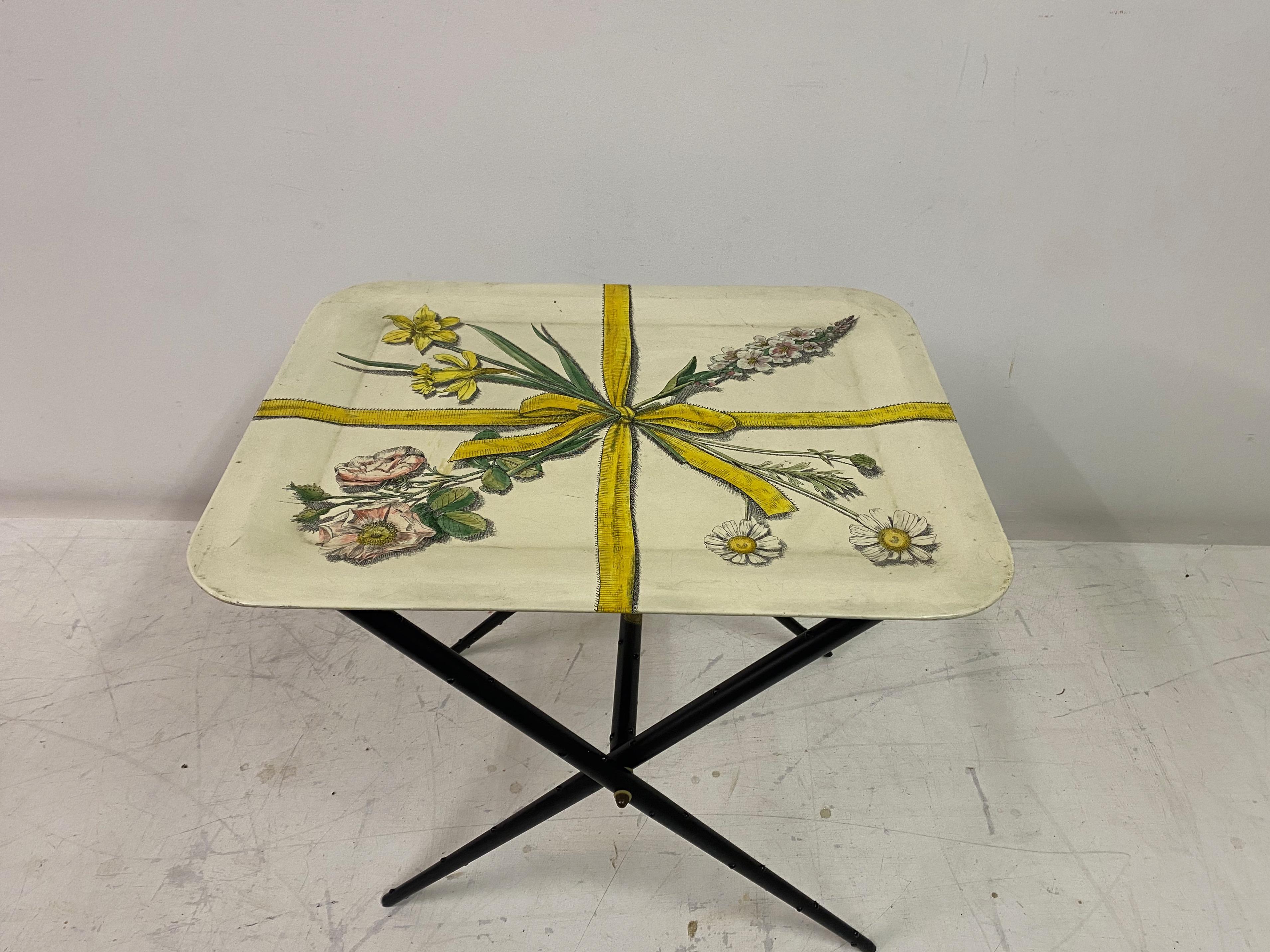 Tray-Top Table By Piero Fornasetti For Sale 12