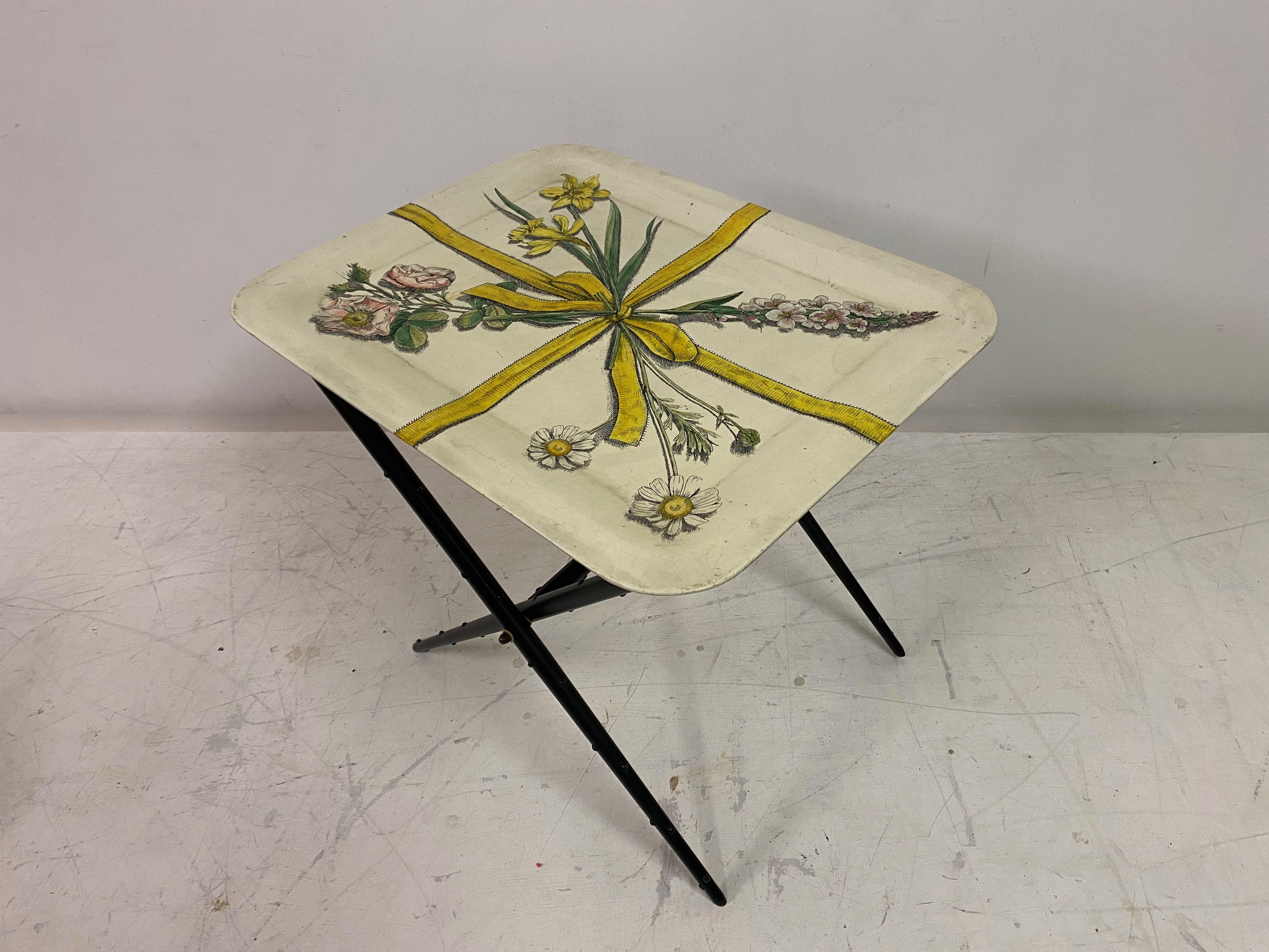 Tray-Top Table By Piero Fornasetti For Sale 2
