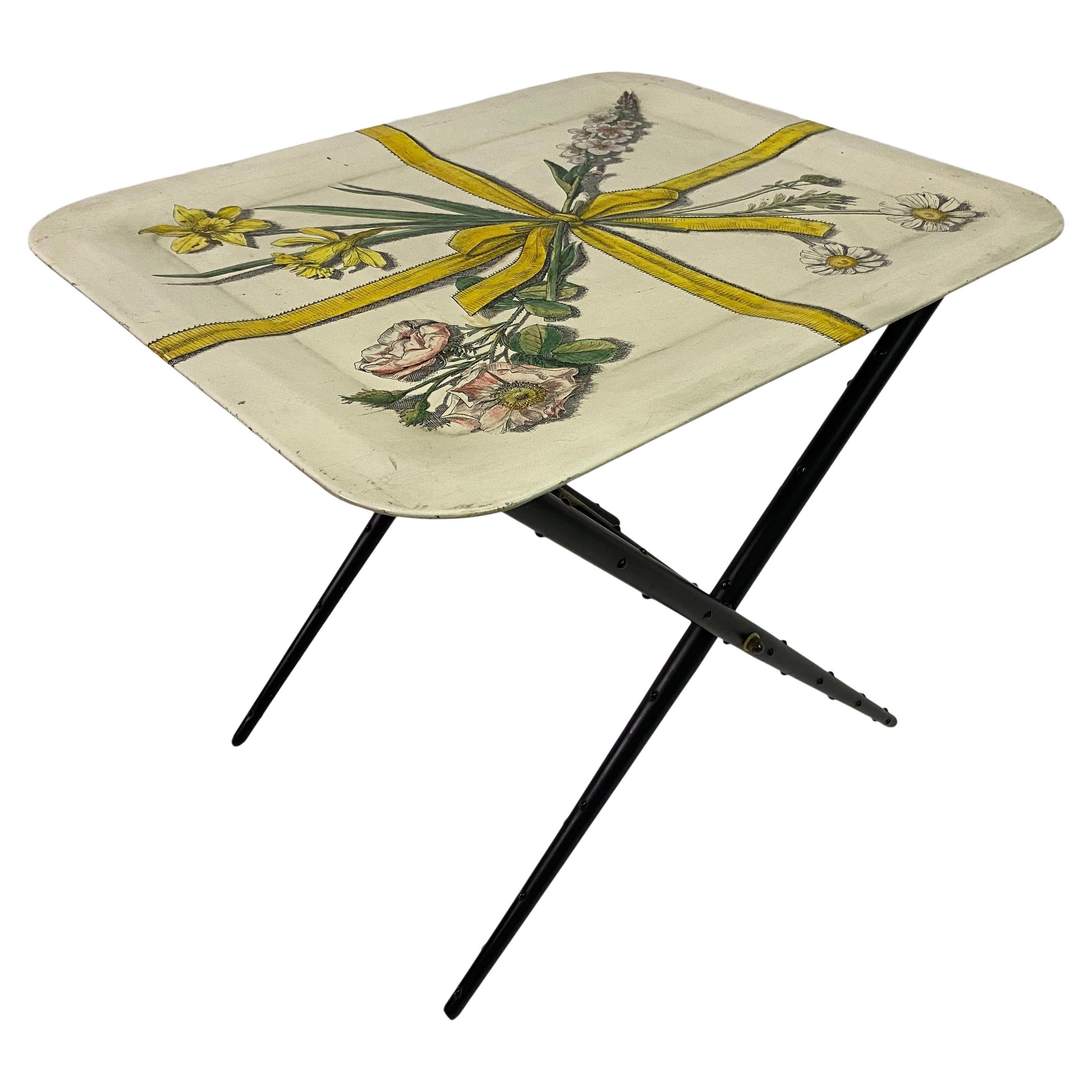 Tray-Top Table By Piero Fornasetti For Sale