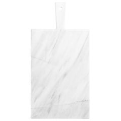 Board with handle in white marble