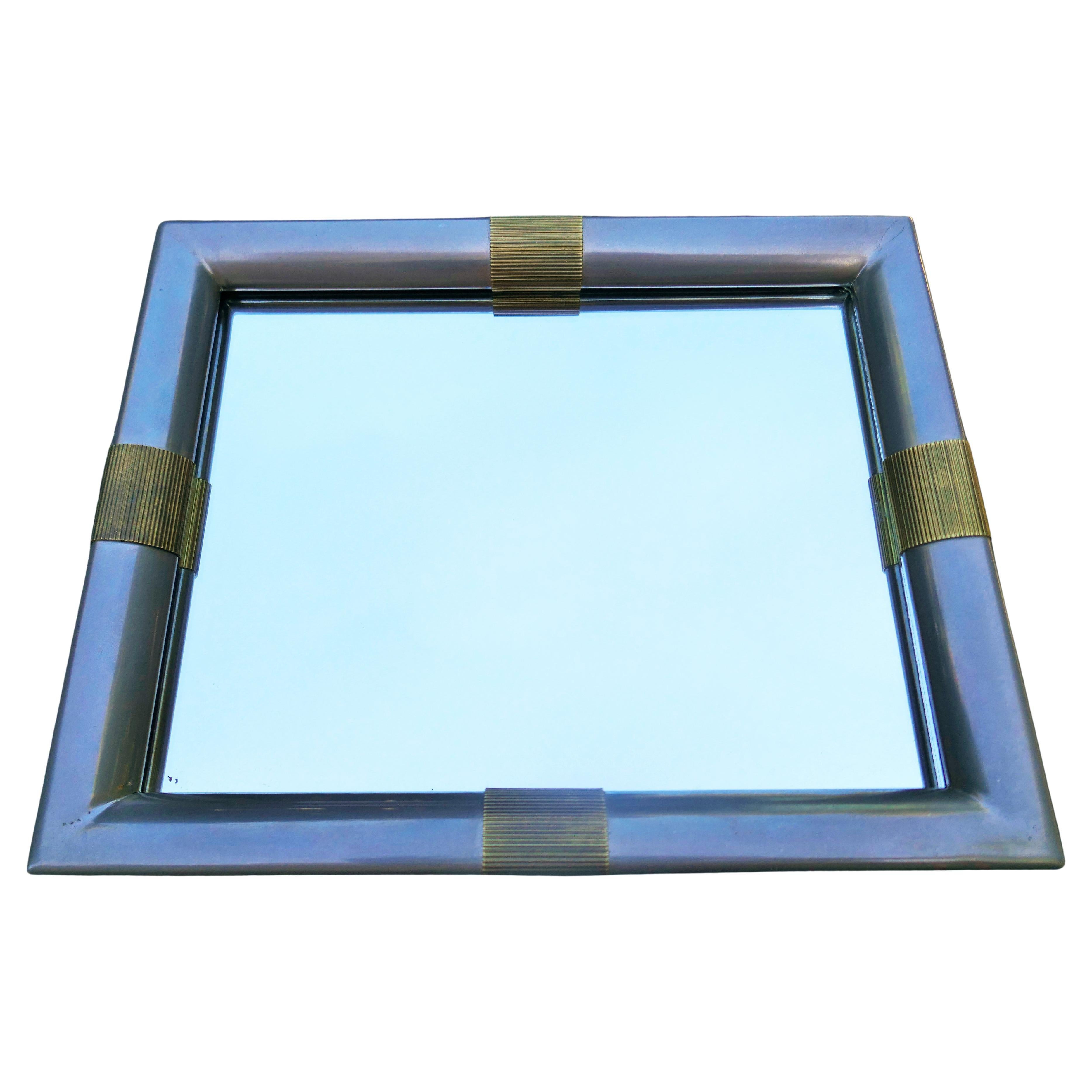 Tray with mirror by Tommaso Barbi in vendita 1