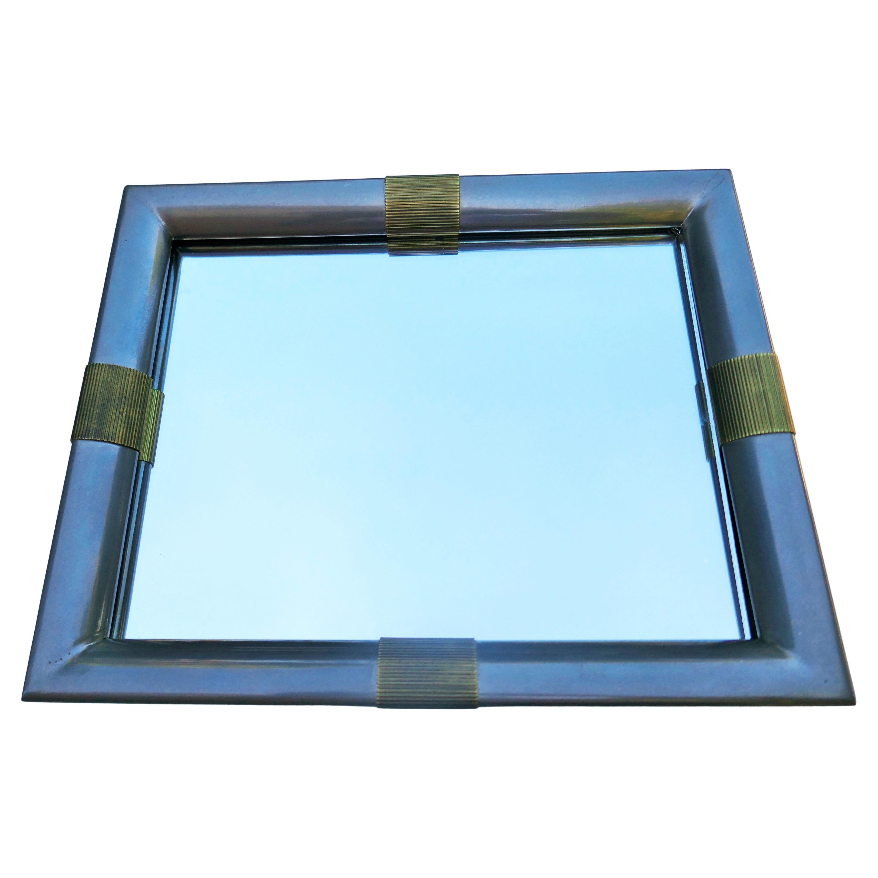 Tray with mirror by Tommaso Barbi