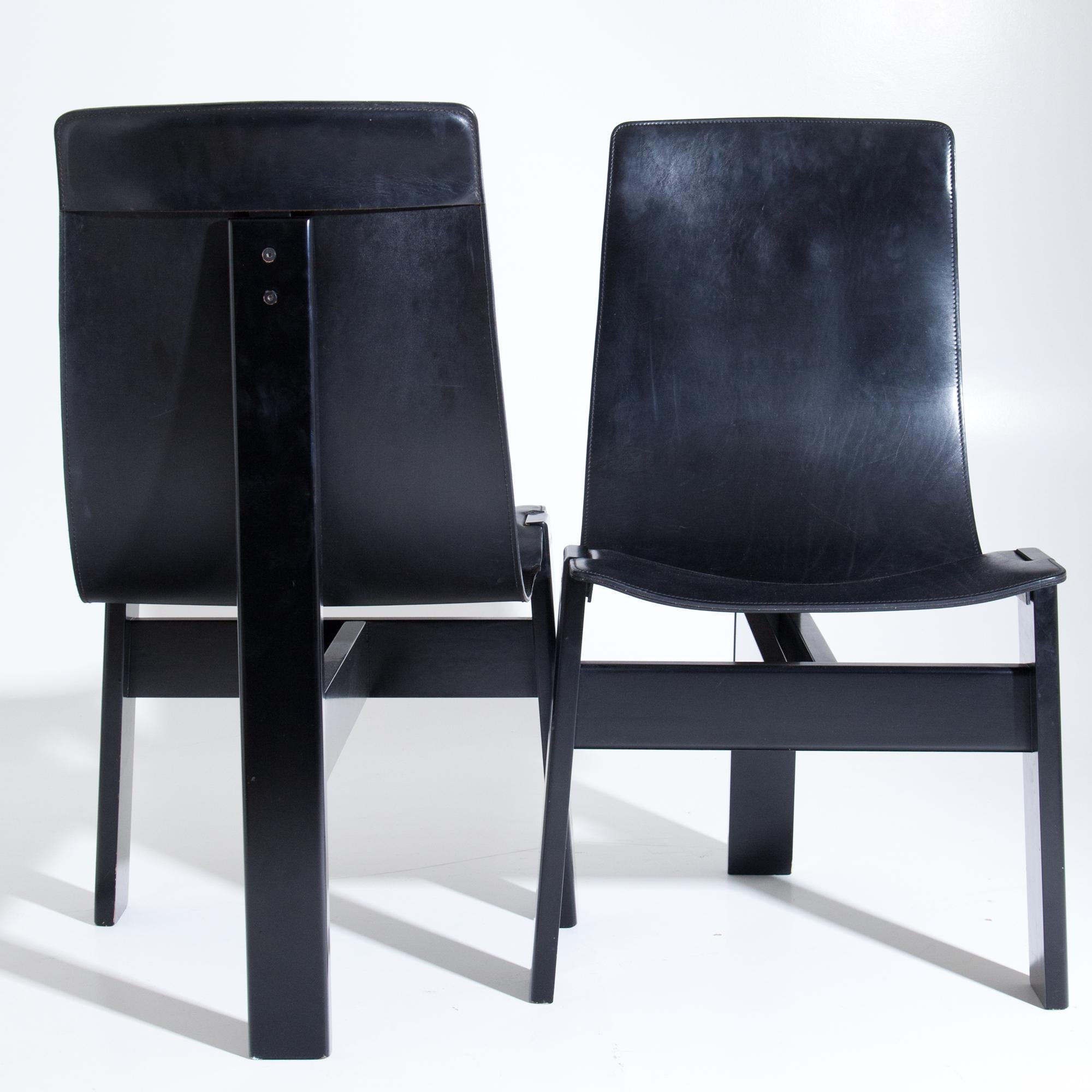 Italian TRE 3‘ Chairs by Angelo Mangiarotti, Italy, 1970s-1980s