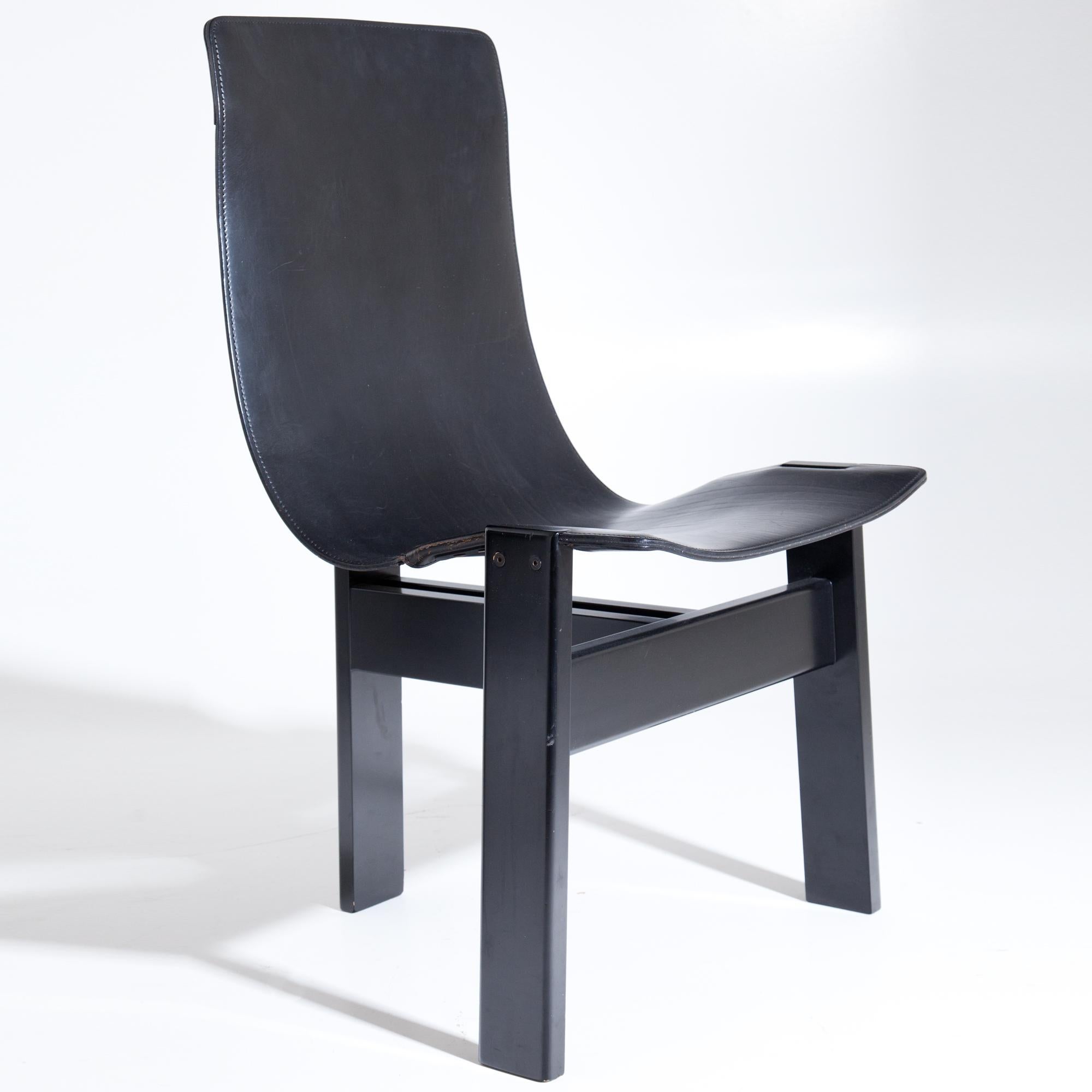 TRE 3‘ Chairs by Angelo Mangiarotti, Italy, 1970s-1980s 1