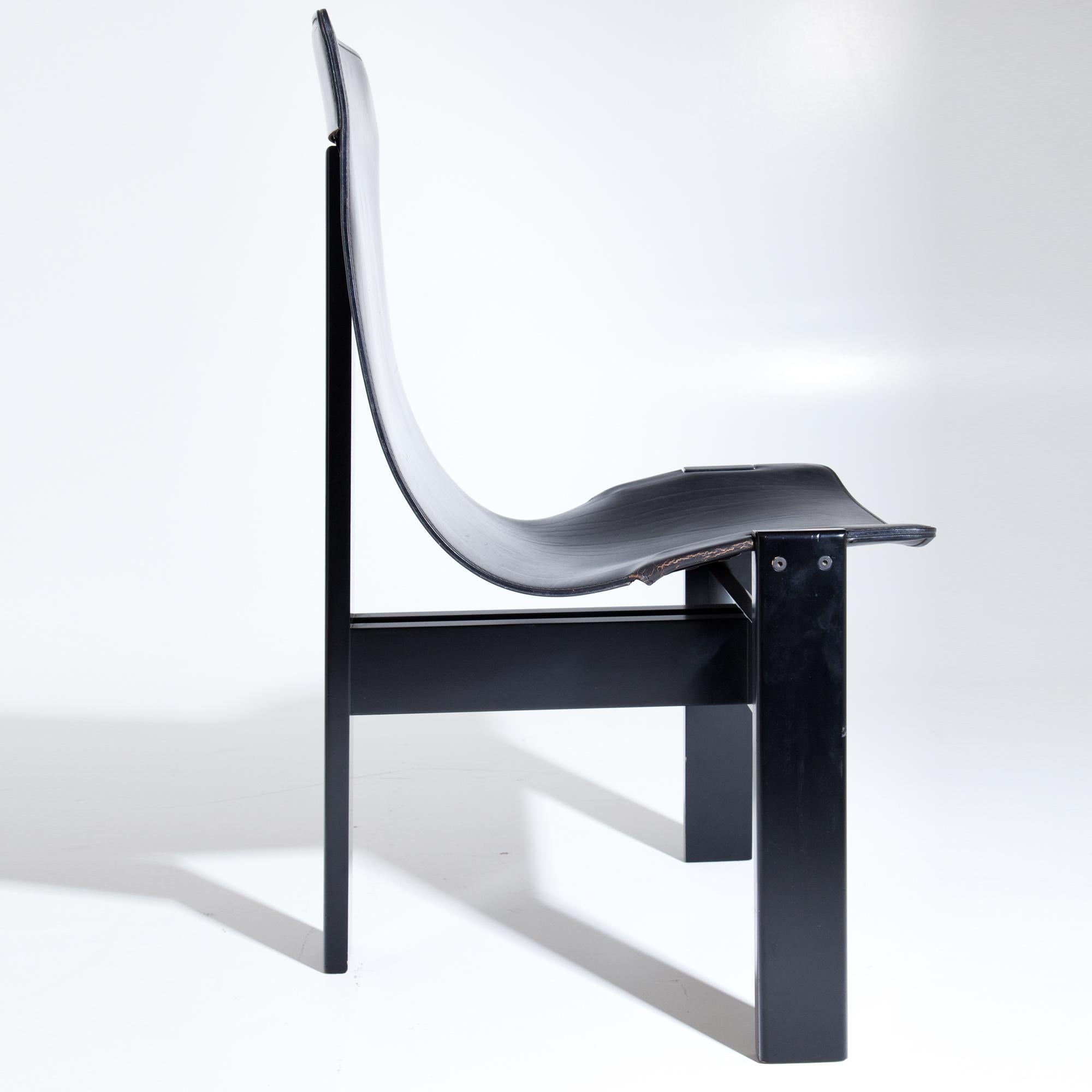 TRE 3‘ Chairs by Angelo Mangiarotti, Italy, 1970s-1980s 2