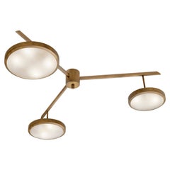 Plafoniera Tre di Gaspare Asaro - Finitura bronzo