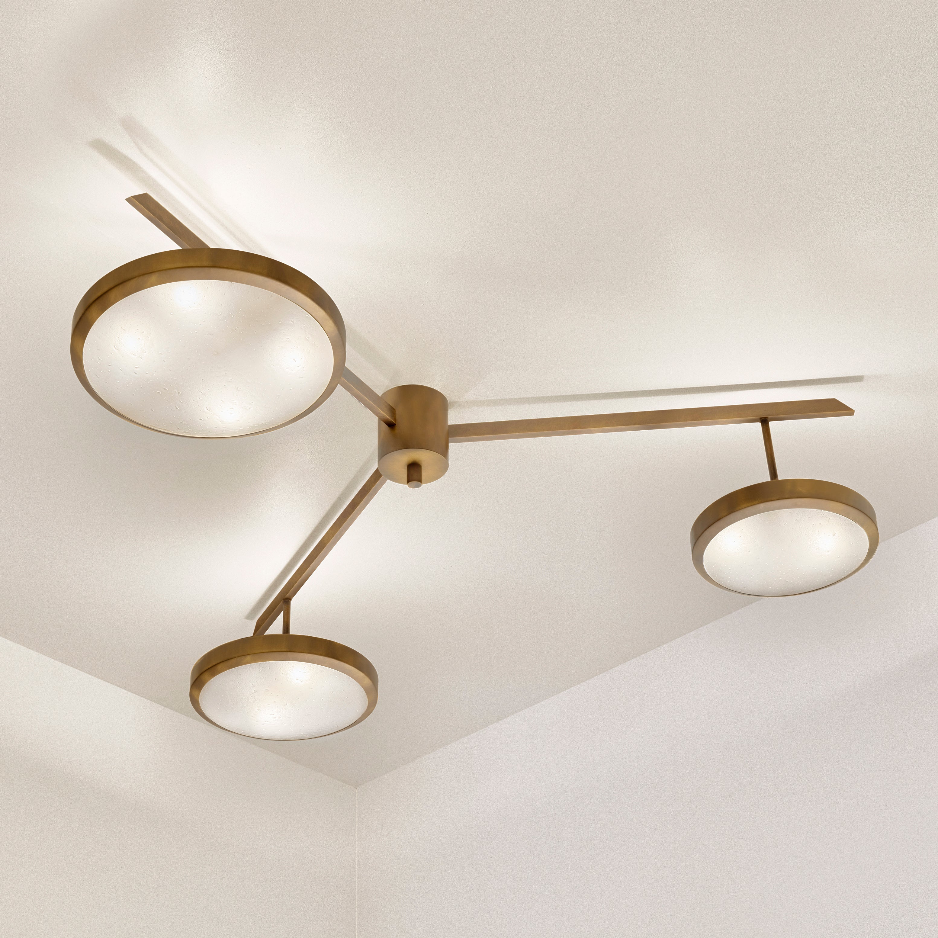 Tre Ceiling Light by Gaspare Asaro - Bronze Finish
