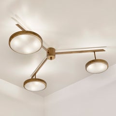 Plafonnier Tre de Gaspare Asaro, finition bronze