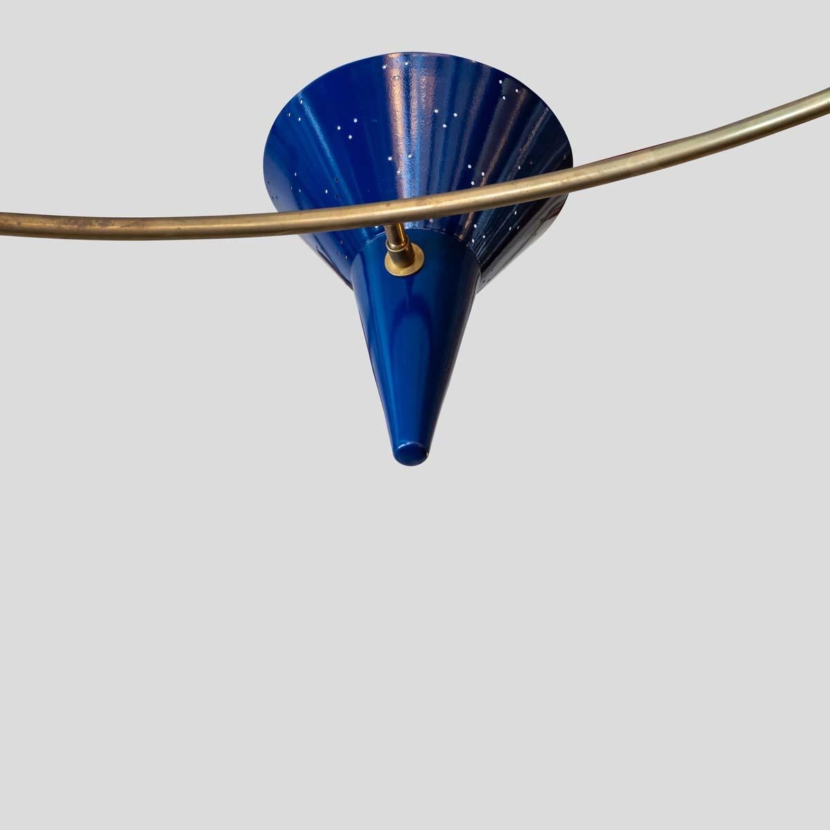 Plafonnier Tre Cento  Jaune Bleu Gris Noir Blanc Marron par Diego Mardegan en vente 4