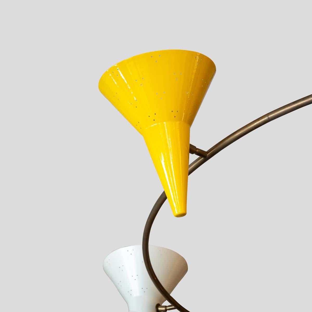 Plafonnier Tre Cento  Jaune Bleu Gris Noir Blanc Marron par Diego Mardegan en vente 10