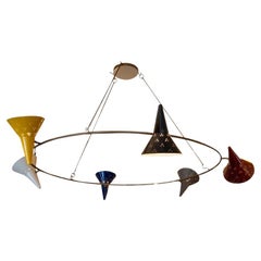 Tre Cento ceiling light  Yellow Blue Grey Black White Maroon by Diego Mardegan
