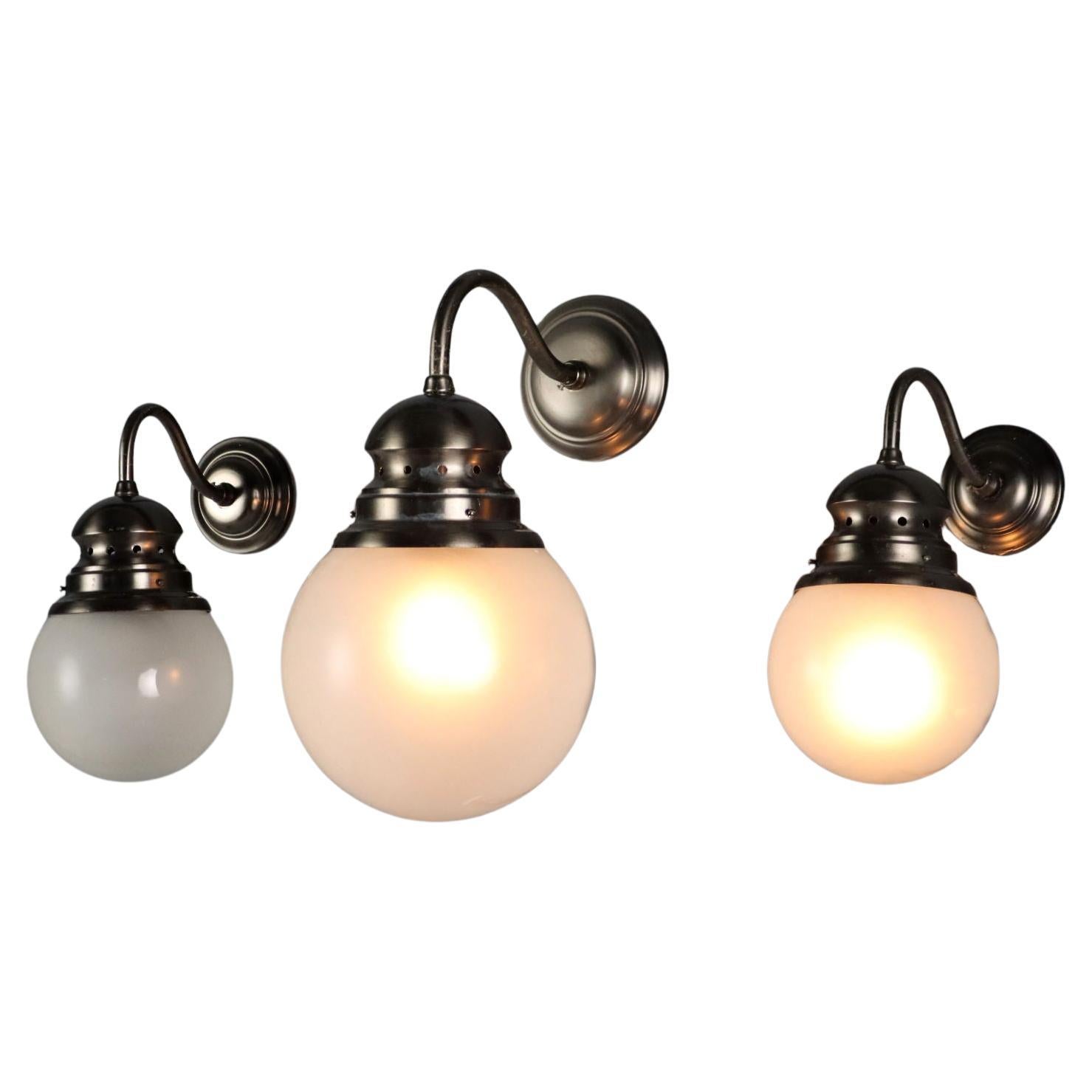 Tre Lampade da Parete Anni '50-'60
