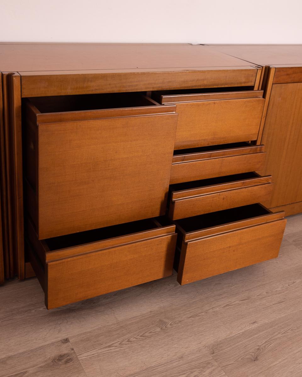 Three 60s modular sideboard furniture mod. 4d design A.Mangiarotti for Molteni 3