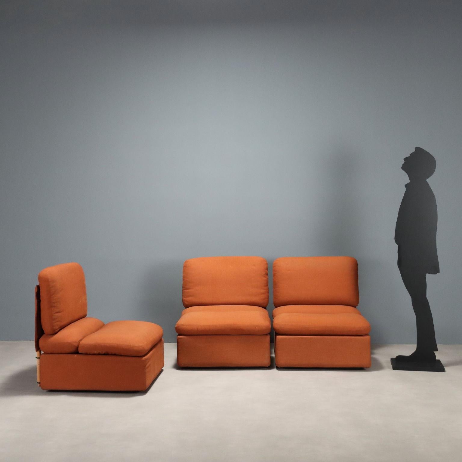 Moderno Tre Poltrone Anni 80 Zanotta Design de Pas, D'Urbino e Lomazzi in vendita