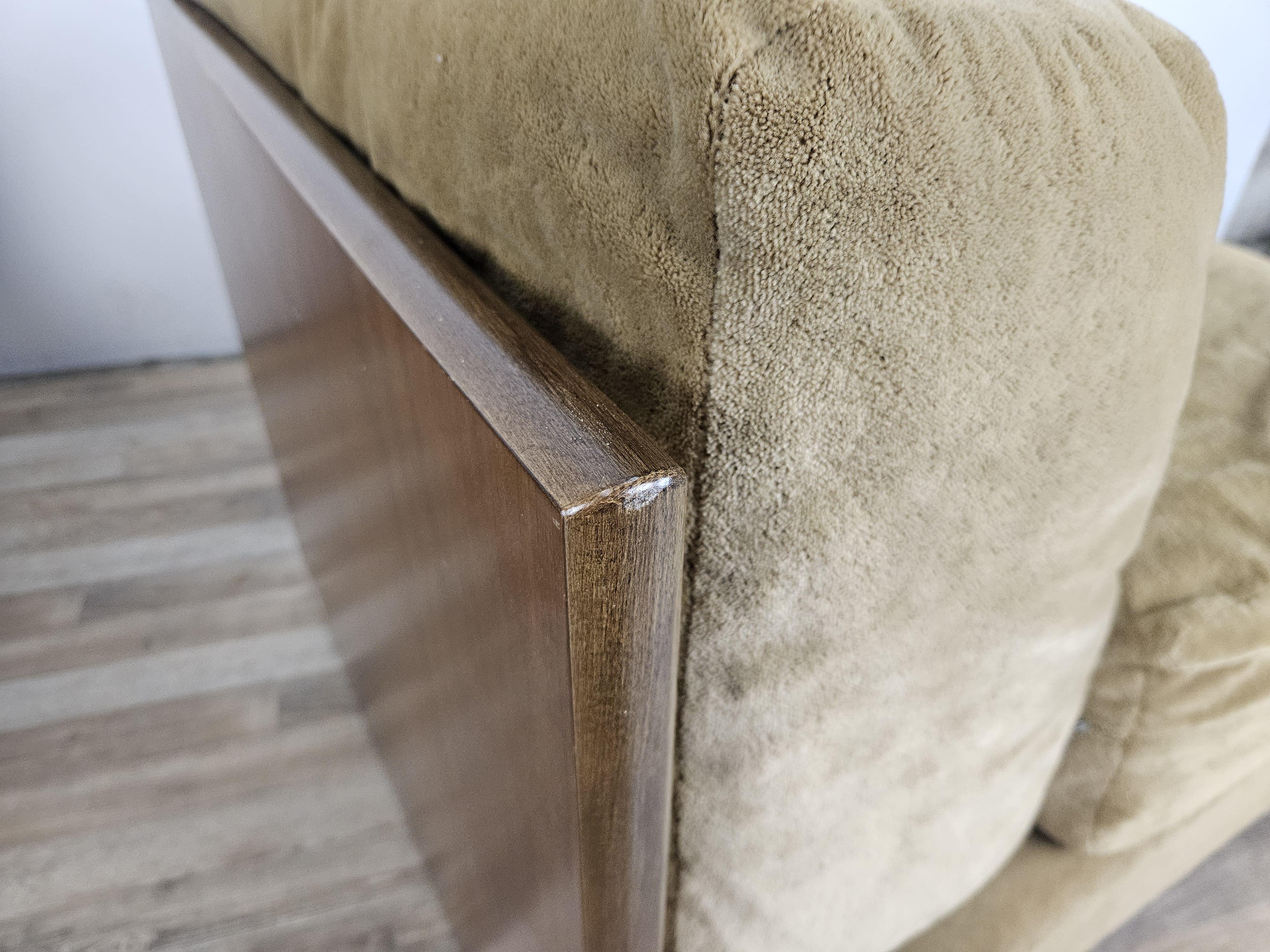 Tre poltrone lounge anni '70 in stoffa en venta 3