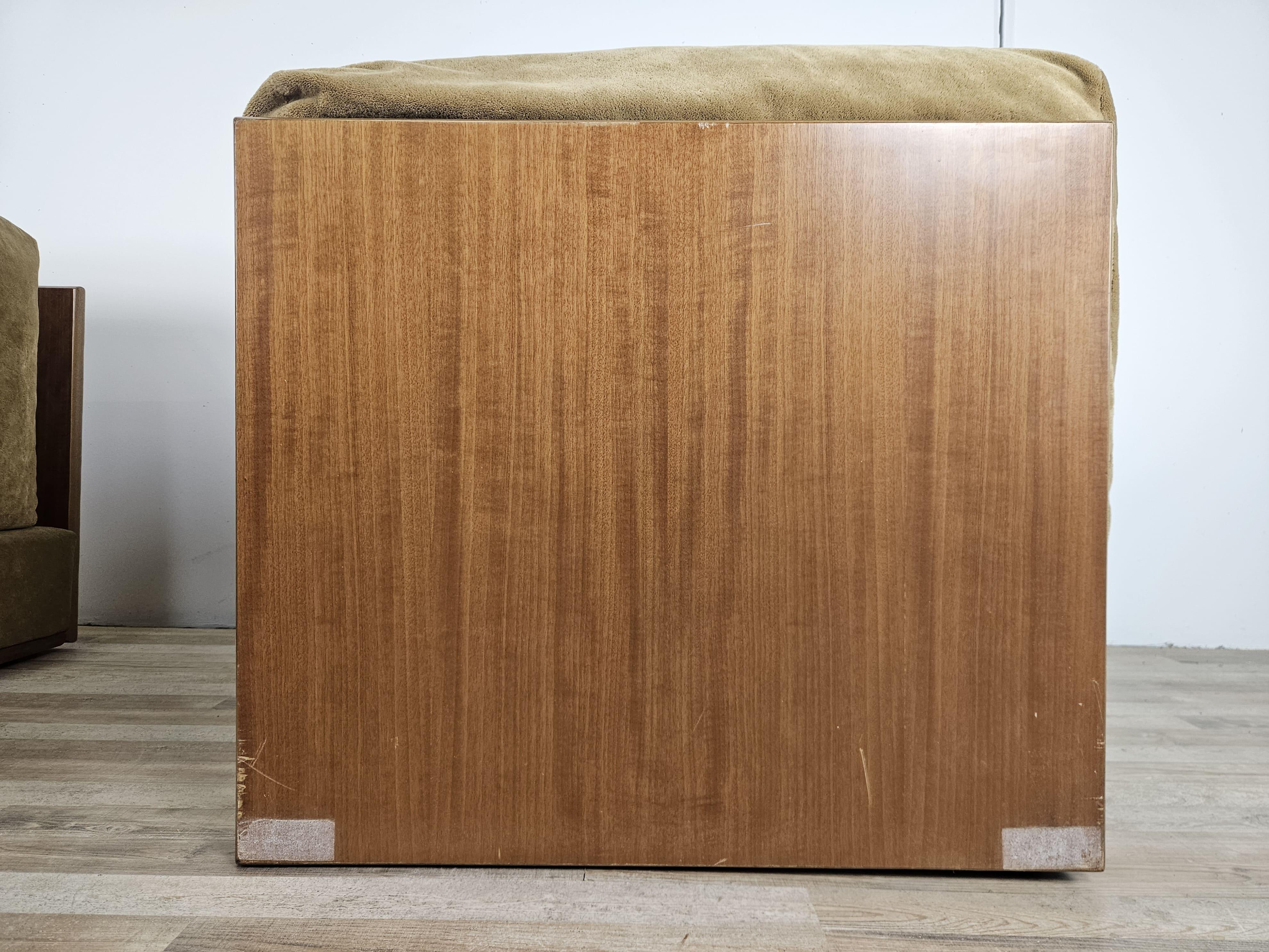 Tre poltrone lounge anni '70 in stoffa en venta 4