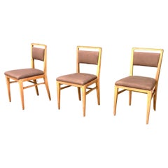 Vintage Three Chairs Attributed to Gio Ponti, 1950s
