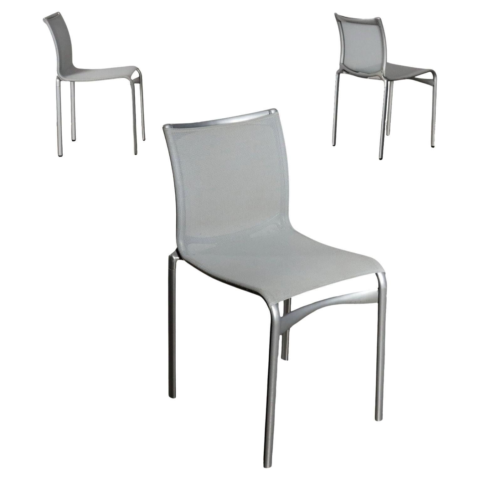 Drei graue Stühle Modell 441 Bigframe von Alberto Meda für Alias 2000