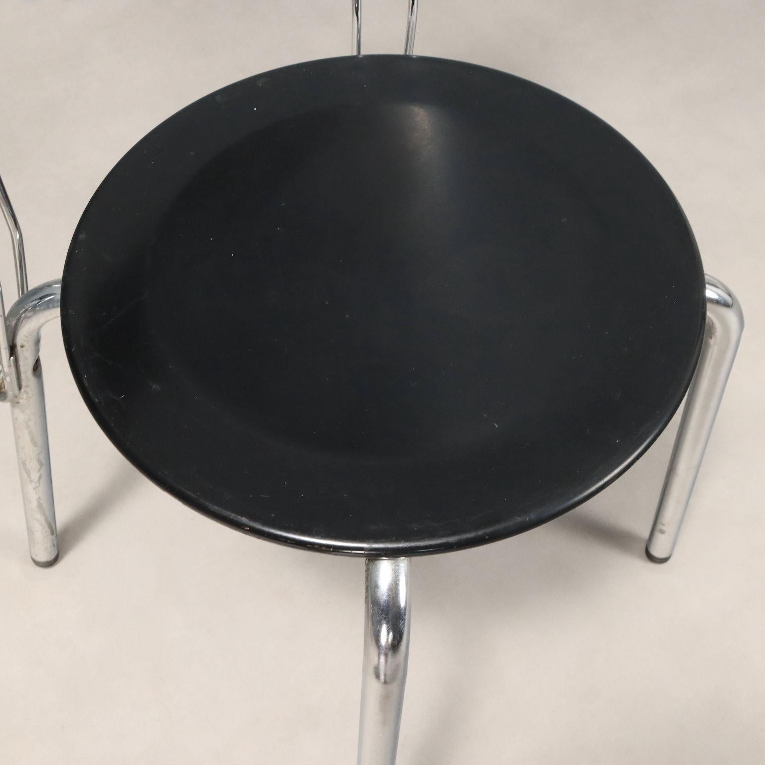 Drei 'Ibisco' Stühle von Giuseppe Raimondi Produktion Molteni & Consonni 1980s im Angebot 3