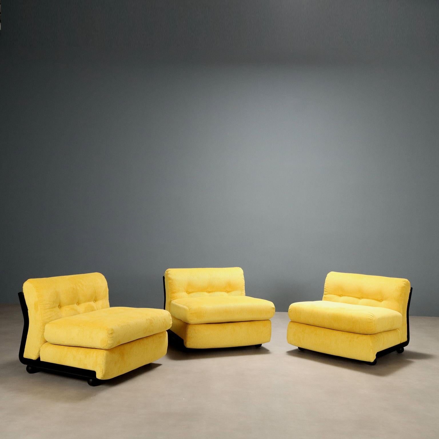 Trois chaises modulaires 'Amanta' par Mario Bellini pour B&B 1970 en vente 4