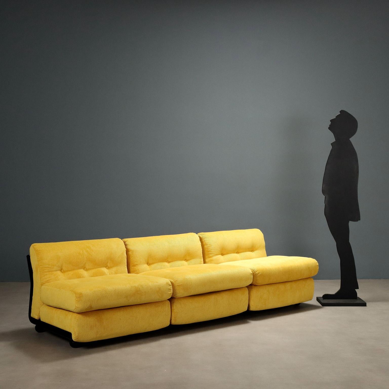 Mid-Century Modern Trois chaises modulaires 'Amanta' par Mario Bellini pour B&B 1970 en vente