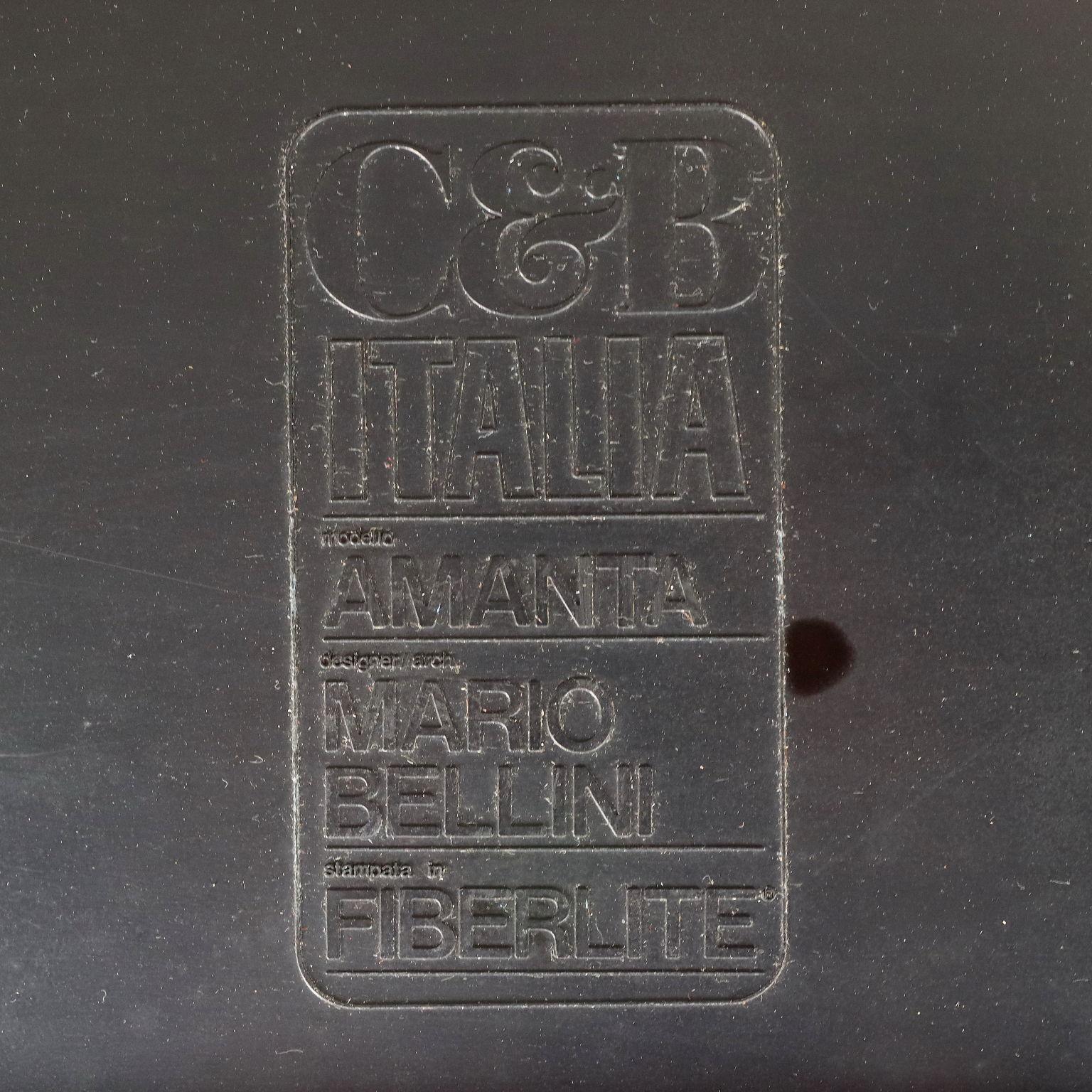 Trois chaises modulaires 'Amanta' par Mario Bellini pour B&B 1970 en vente 1