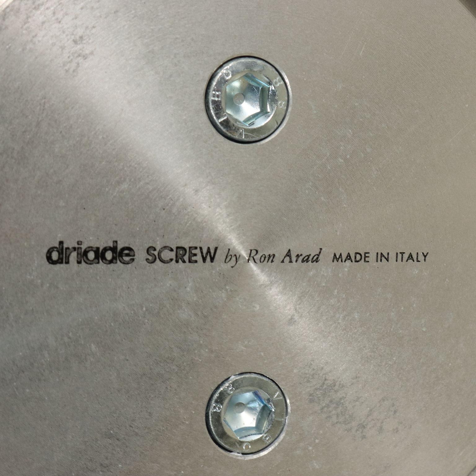 Tres taburetes de tornillo de Ron Arad para Driade, años 2000 en venta 3