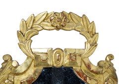 Three Louis XVI 18th Century gilded wood wall mirrors