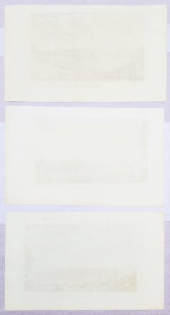 Set of Three Engravings from Nash's "History of Worcestershire" /// Landscapes