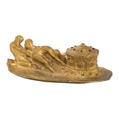 'Treasure Chest' Inkwell by Tiffany Studios