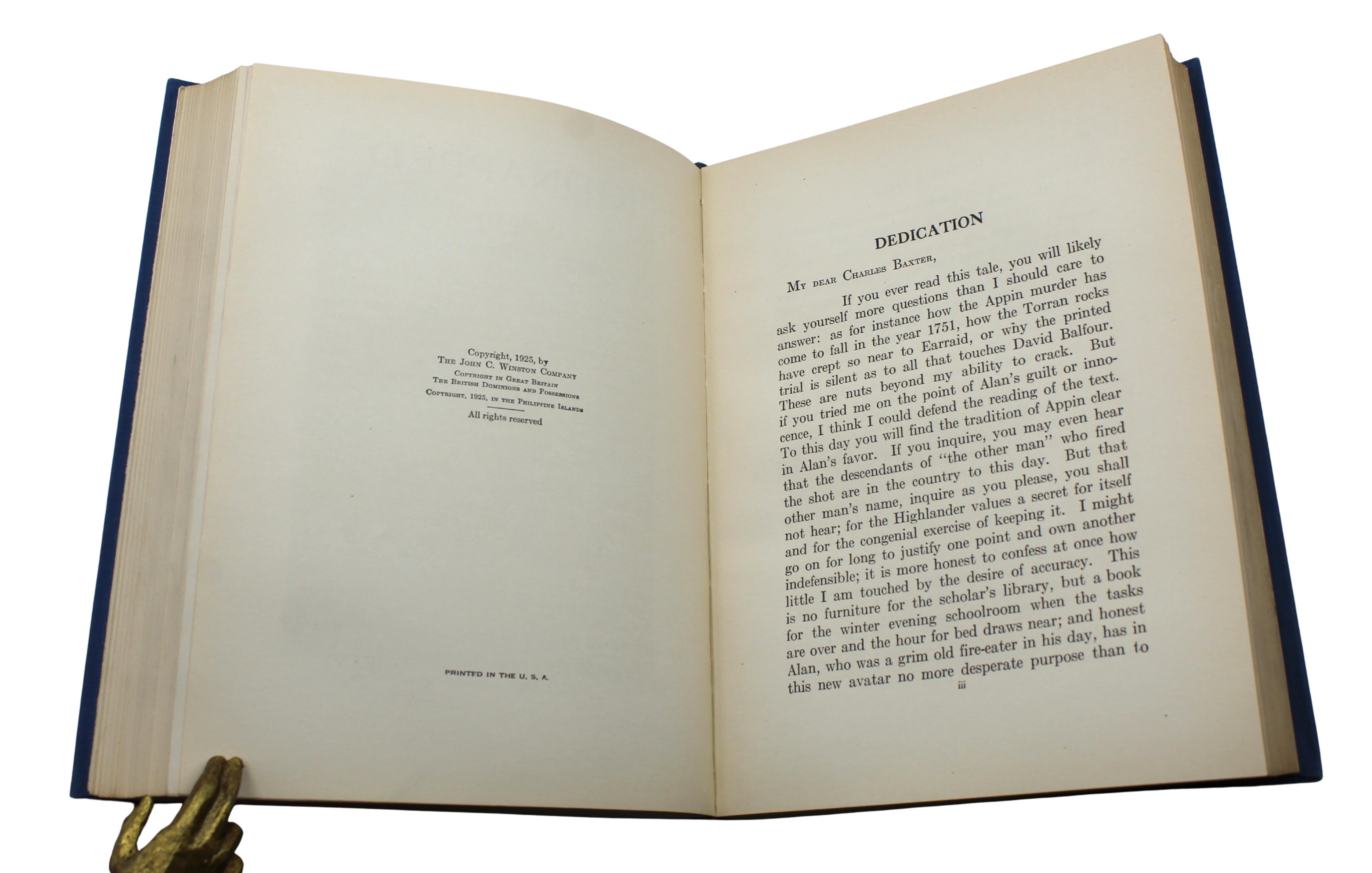 Treasure Island [and] Kidnapped, by Robert Louis Stevenson, Illustrated, 1924-25 im Angebot 8