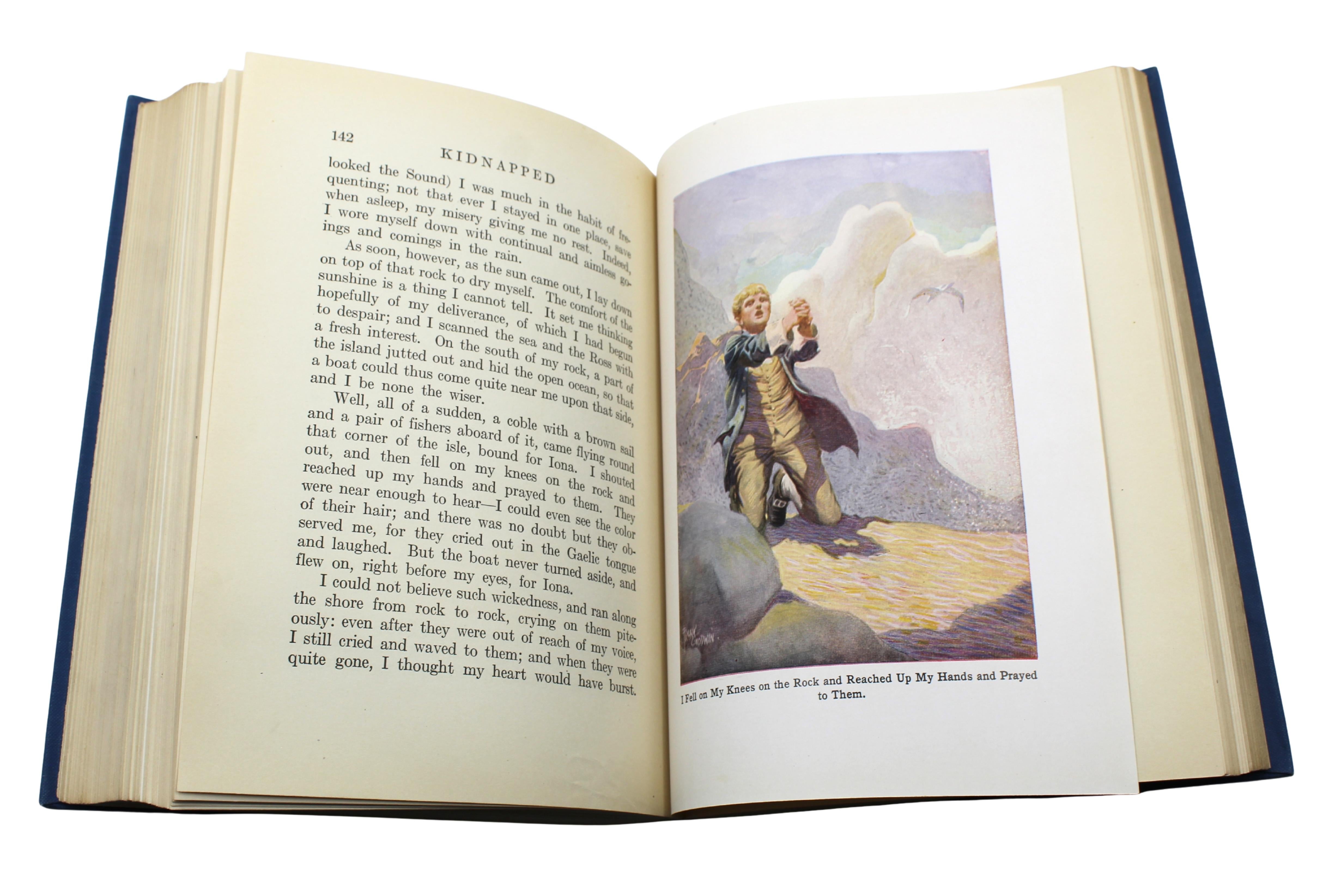Treasure Island [and] Kidnapped, by Robert Louis Stevenson, Illustrated, 1924-25 im Angebot 11