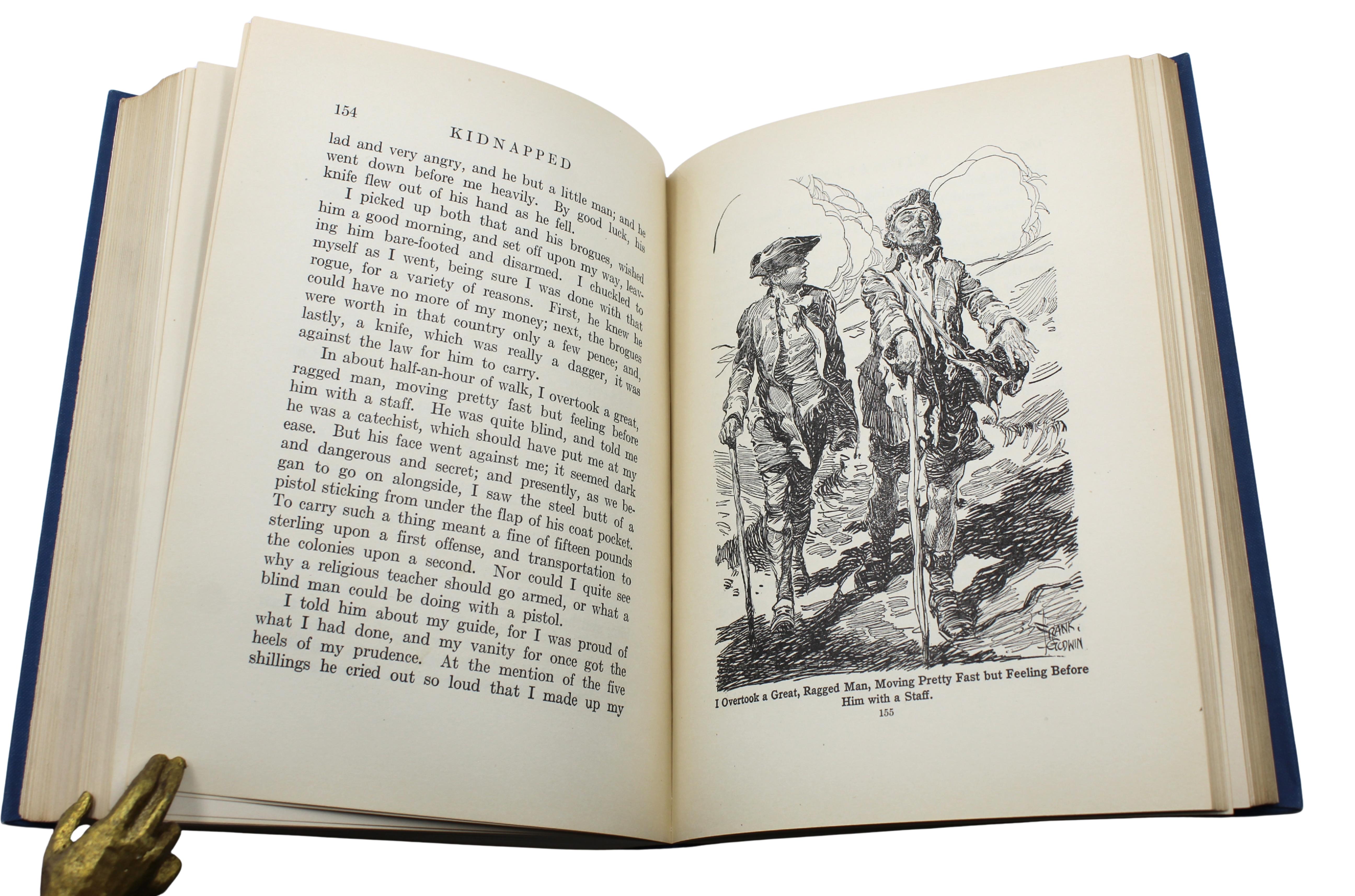 Treasure Island [and] Kidnapped, by Robert Louis Stevenson, Illustrated, 1924-25 im Angebot 12