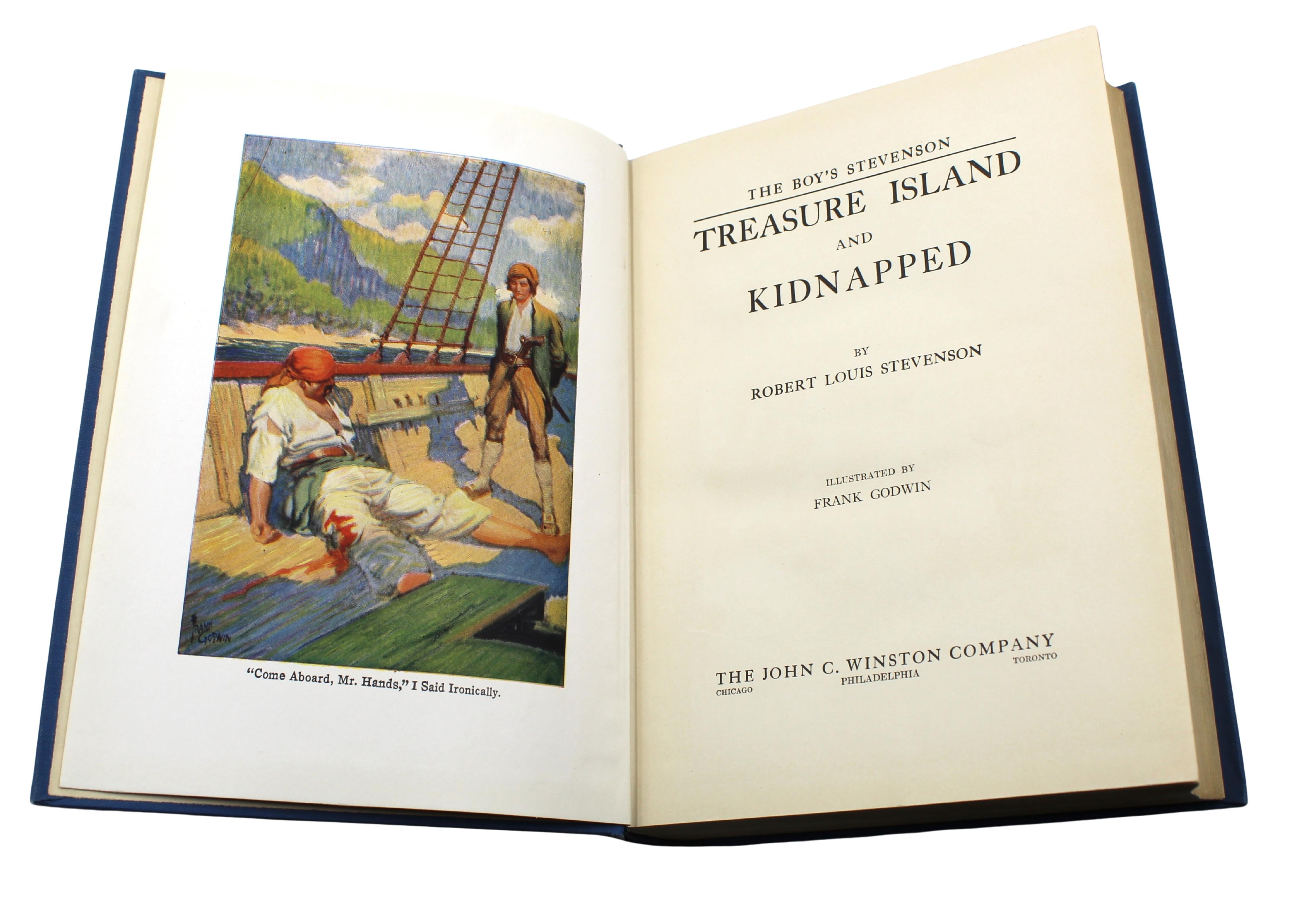 Treasure Island [and] Kidnapped, by Robert Louis Stevenson, Illustrated, 1924-25 im Zustand „Gut“ im Angebot in Colorado Springs, CO