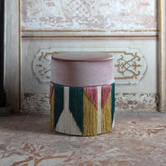 Treasure Lilac Velvet Pouf by Lorenza Bozzoli