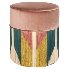 Treasure Lilac Velvet Pouf by Lorenza Bozzoli