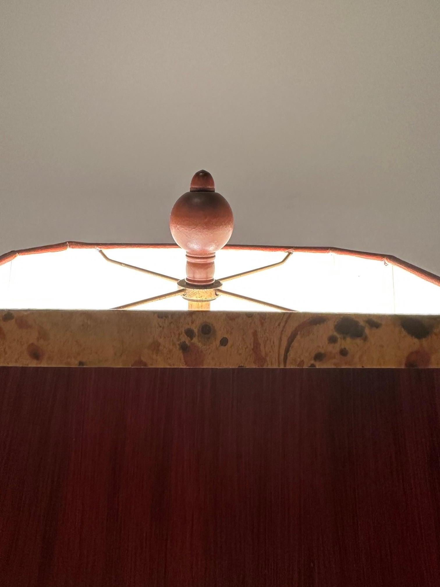 Treasure of a Bronze Elephant Table Lamp with Custom Shade For Sale 1