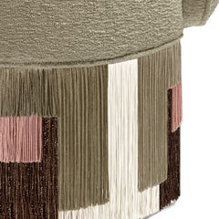 Treasure Pirouette Ecrù Swivel Armchair by Lorenza Bozzoli