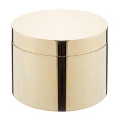 Treasure Round Brass Box