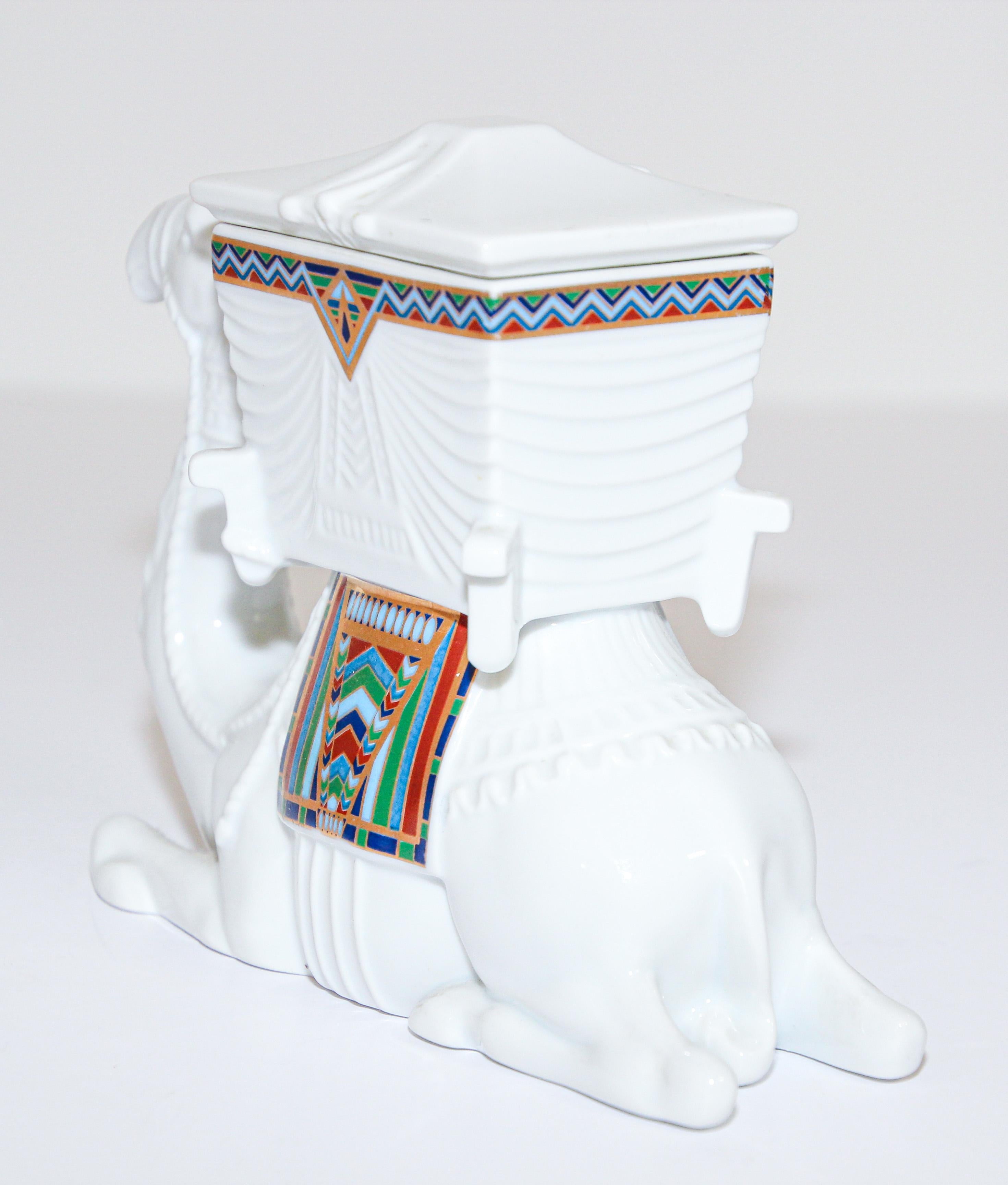 20th Century Treasures of the Pharaohs Porcelain Royal Camel by Elizabeth Arden