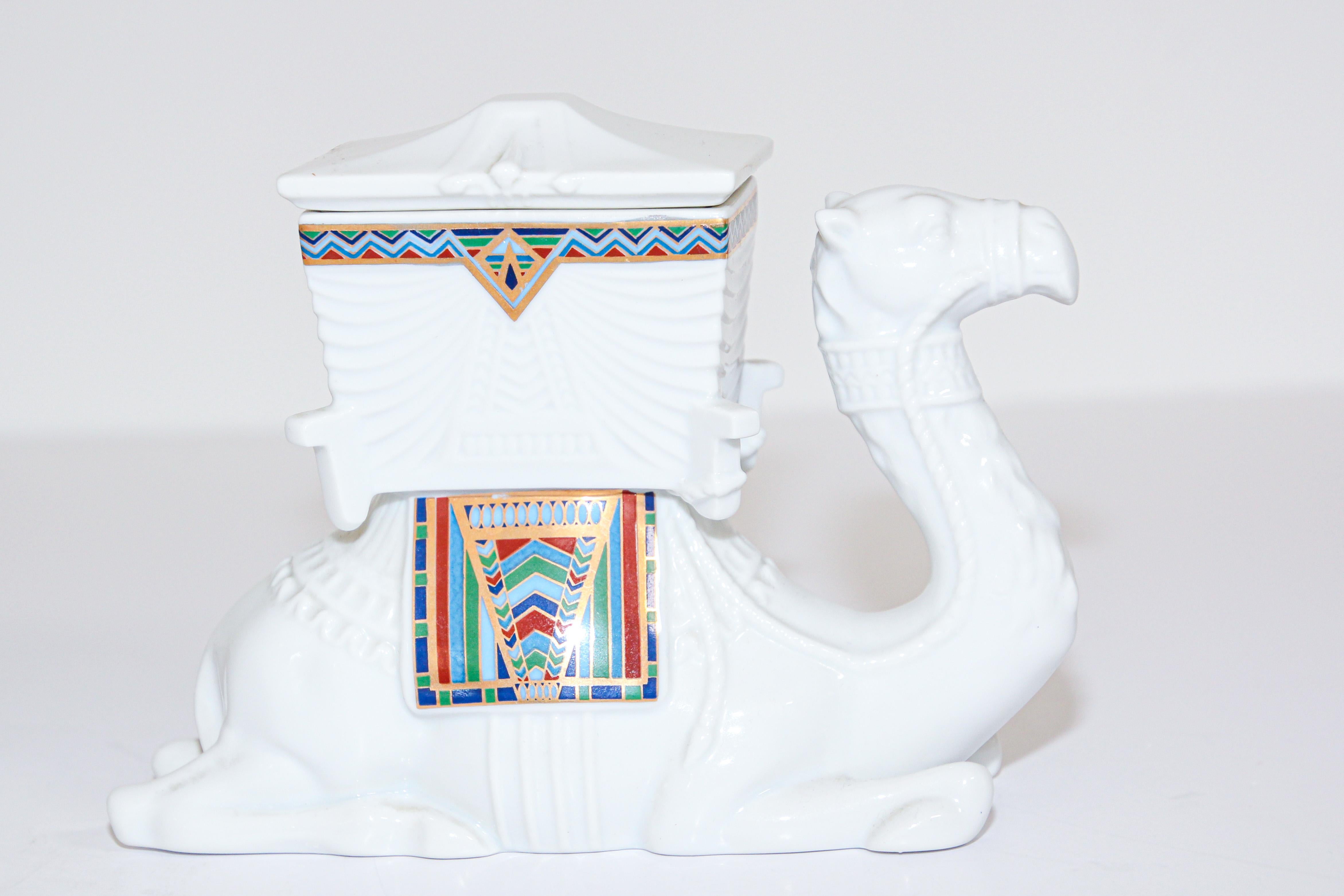 Hand-Crafted Treasures of the Pharaohs Porcelain Royal Camel by Elizabeth Arden