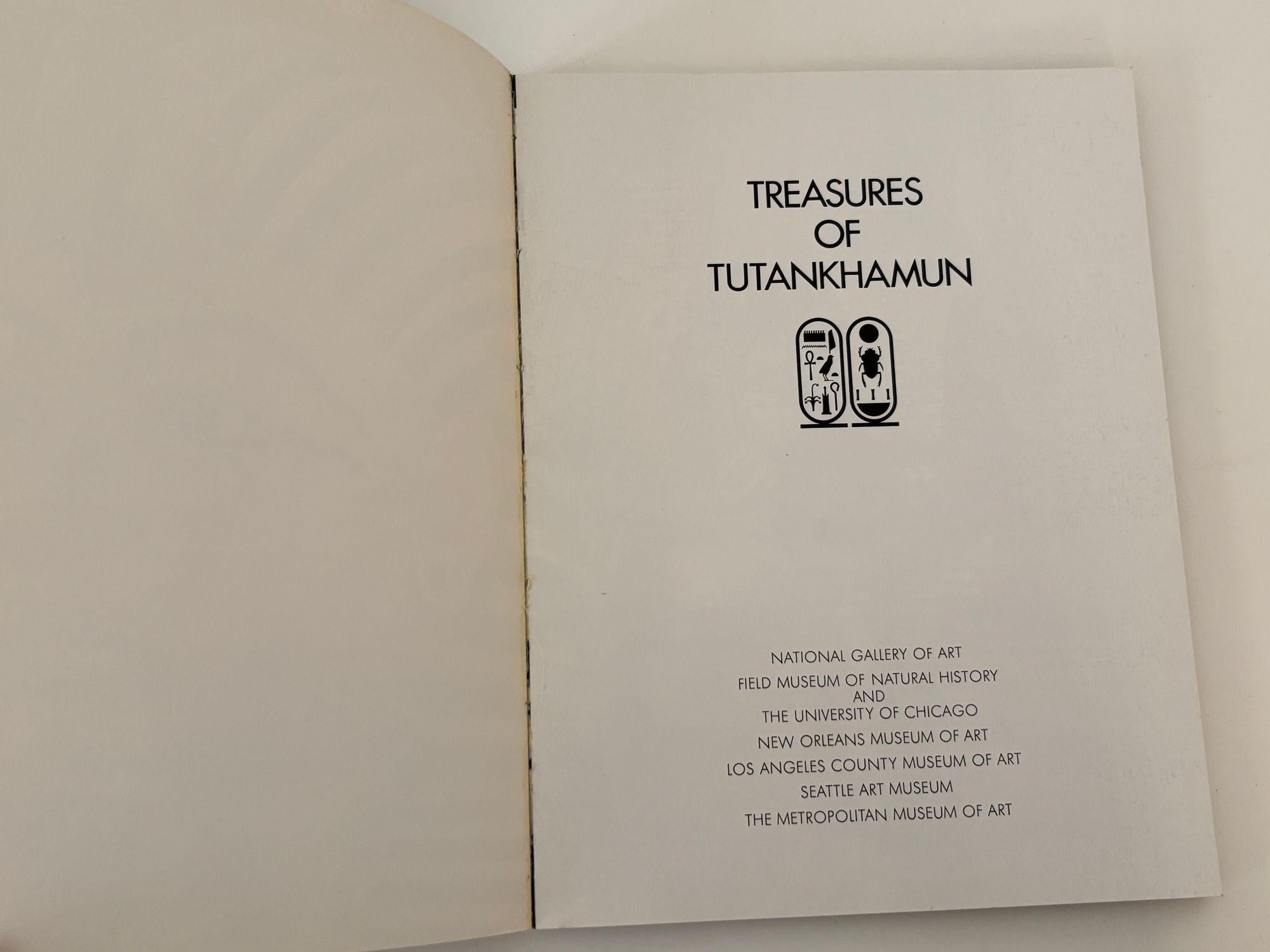 Egyptian Treasures of Tutankhamun 1976 Book from King Tut Exhibit at Metro Museum of Art For Sale