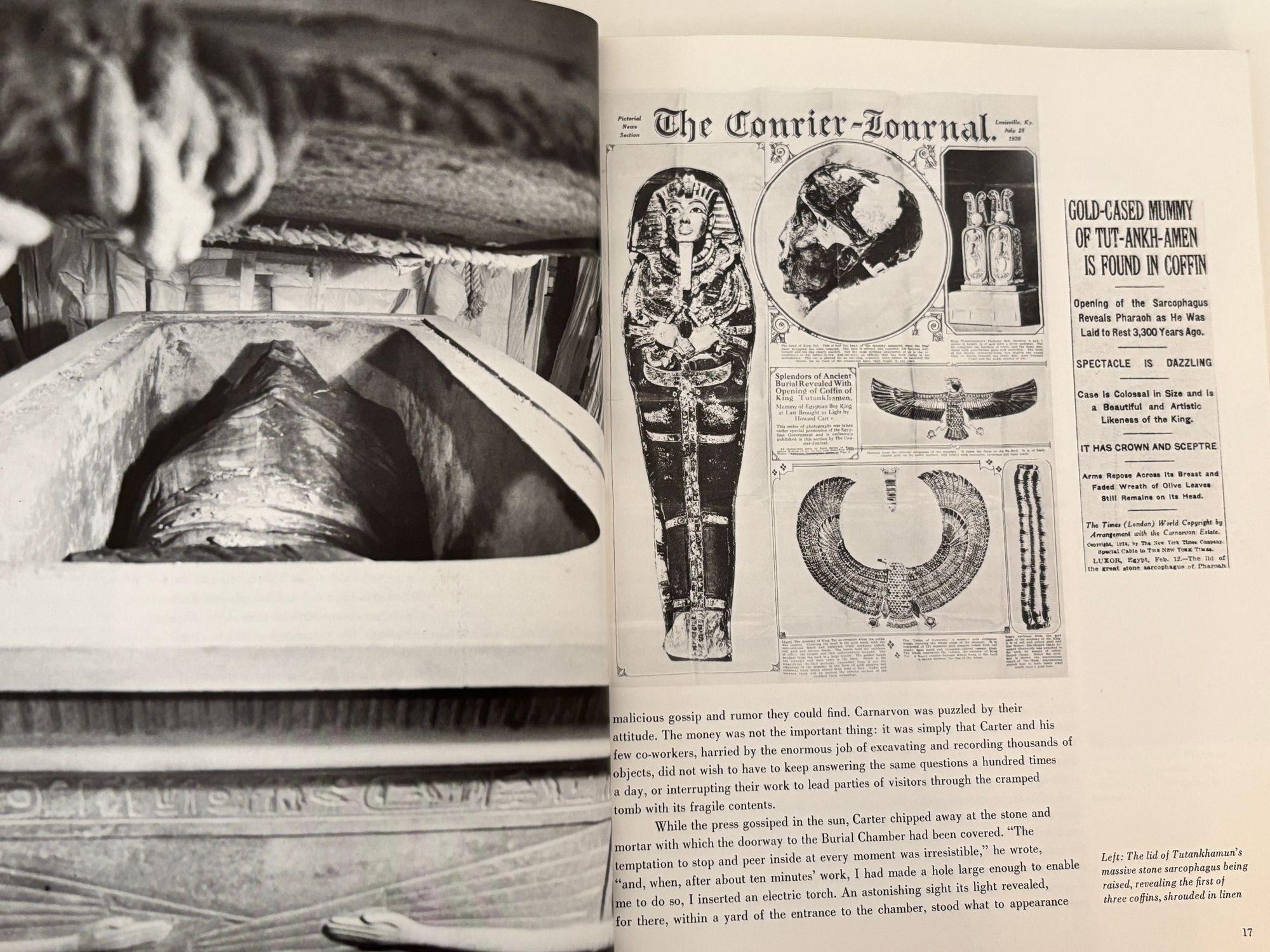 20th Century Treasures of Tutankhamun 1976 Book from King Tut Exhibit at Metro Museum of Art For Sale