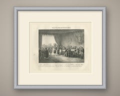 Trattato di pace con gli Stati Uniti, 1800, litografia d’epoca di Madou, 1827
