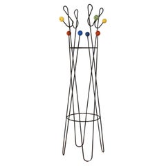 Treble Clef Coat Rack by Roger Feraud, France 1950's