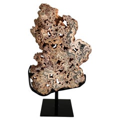 Scultura di agata arborea su supporto, Brasile, Preistoria