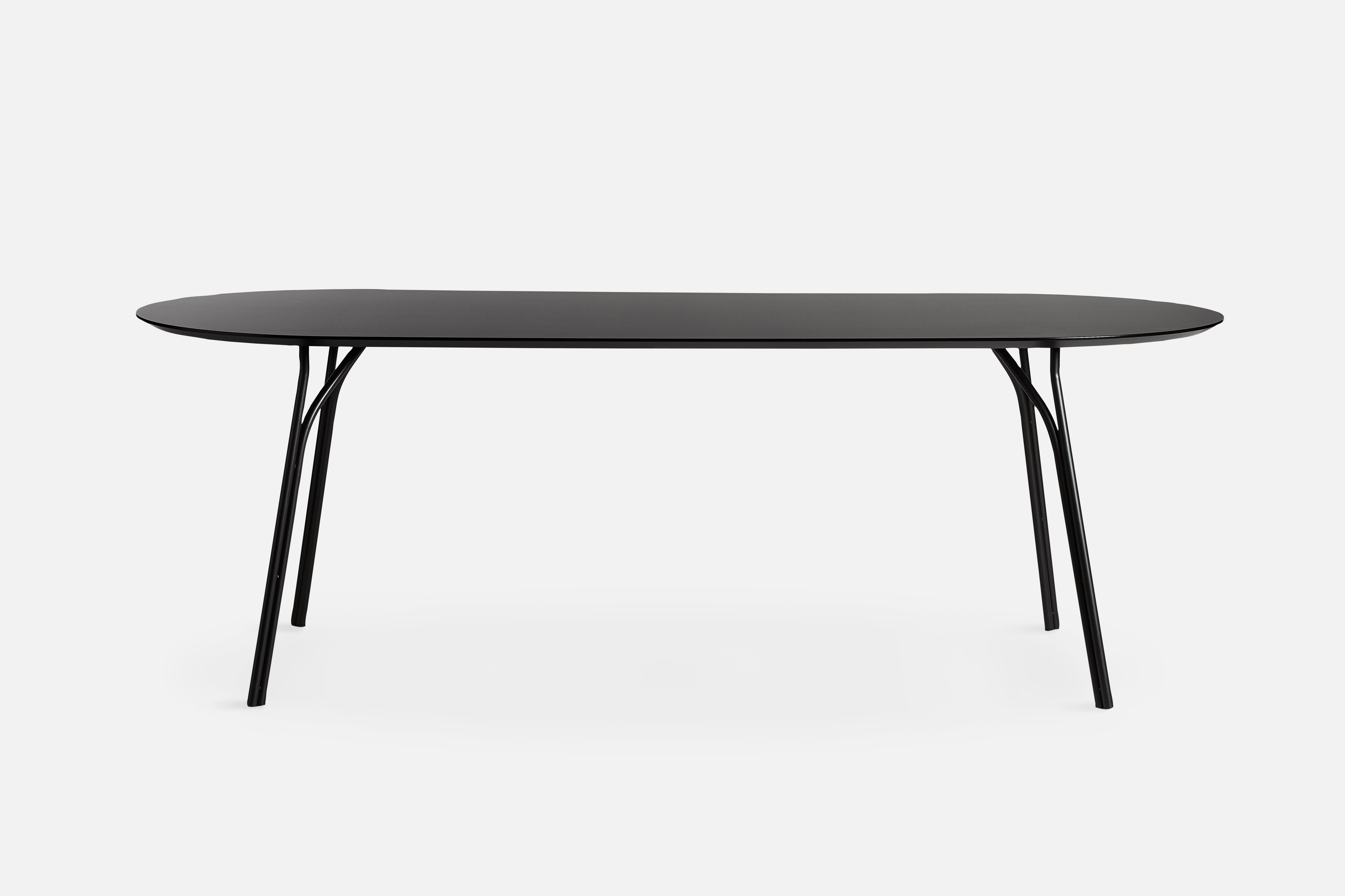 Post-Modern Tree Black Large Dining Table by Elisabeth Hertzfeld For Sale