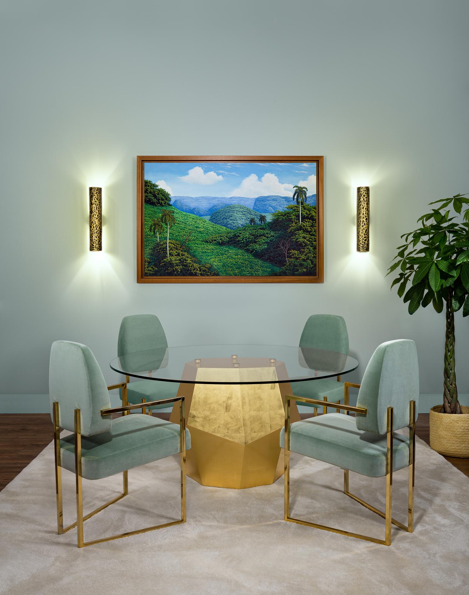Lámpara de pared Ramas de árbol, Latón martillado, InsidherLand by Joana Santos Barbosa Martillado en venta